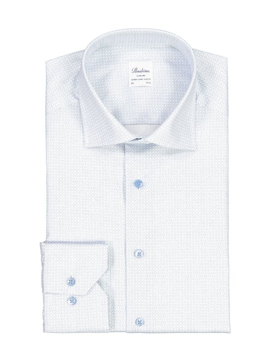 Stenströms - Slimline-kauluspaita, erikoispitkät hihat - 111 LIGHT BLUE PATTERN | Stockmann - photo 1