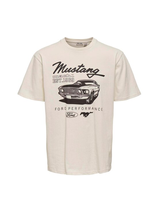 Only & Sons - OnsFord t-paita - WHISPER WHITE PRINT:FORD PERFORMANCE COFFEE BEAN | Stockmann - photo 1