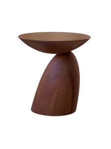 Eero Aarnio - Wooden Parabel -pöytä pähkinänruskea ⌀ 43 cm - BROWN | Stockmann