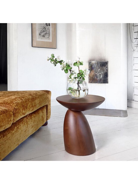 Eero Aarnio - Wooden Parabel -pöytä pähkinänruskea ⌀ 43 cm - BROWN | Stockmann - photo 3