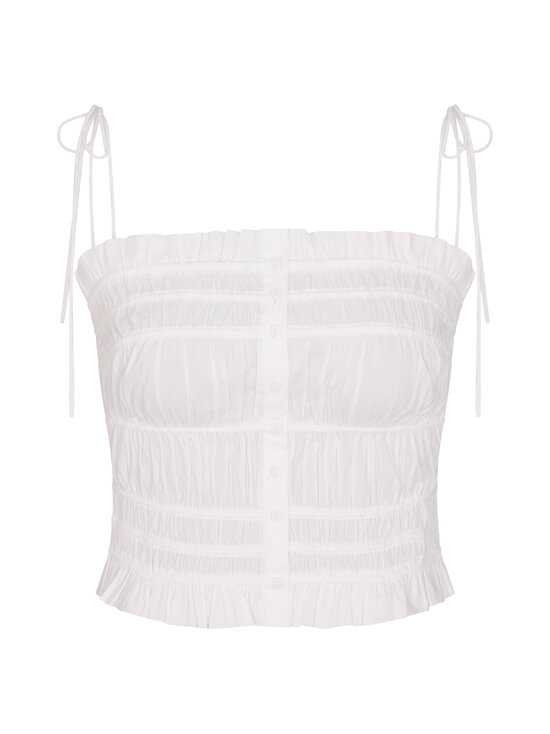 SKIMS - Poplin Apparel Ruffle Cami -toppi - SNOW | Stockmann - photo 1