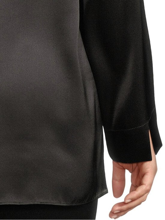 Marina Rinaldi - Faraday-silkkisatiinipusero - 013 MARRONE FUMO | Stockmann - photo 4