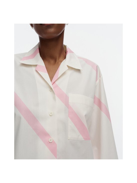 Marimekko - Kuunnelma Basso -pyjamapaita - 013 OFF WHITE, LIGHT PINK | Stockmann - photo 5