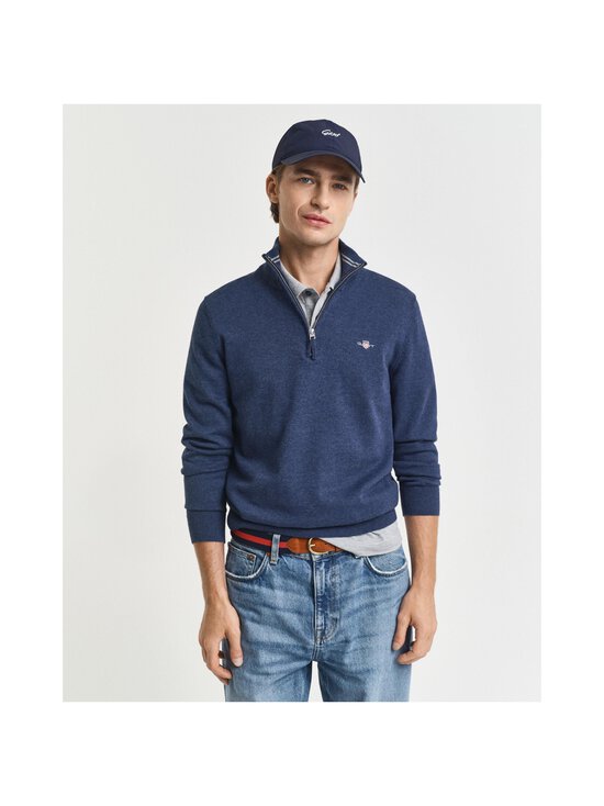 GANT - Puuvillane kudum Classic Cotton Half Zip - 902 DARK JEANSBLUE MELANGE - photo 2 GANT - Puuvillane kudum Classic Cotton Half Zip - 902 DARK JEANSBLUE MELANGE | Stockmann - photo 2