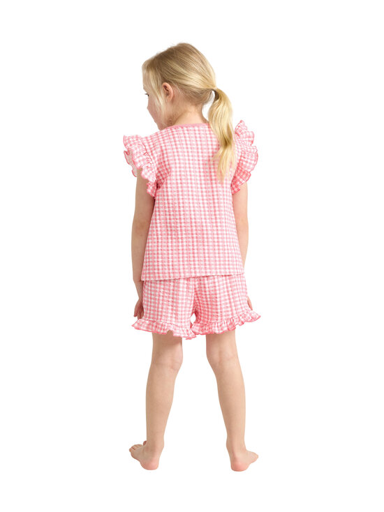 Lindex - Gingham Set pidžamas krekls un šorti - 1030 PINK | Stockmann - photo 4