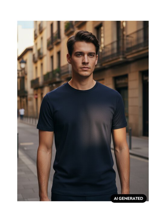 Filippa K - T-särk Stretch Cotton - NULL NAVY NAVY | Stockmann - photo 5