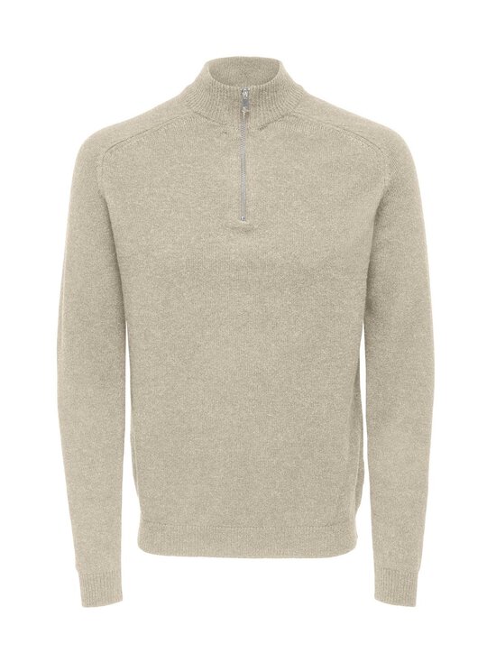 Only & Sons - OnsEdward Half Zip -neule - OATMEAL - photo 1 Only & Sons - OnsEdward Half Zip -neule - OATMEAL | Stockmann - photo 1