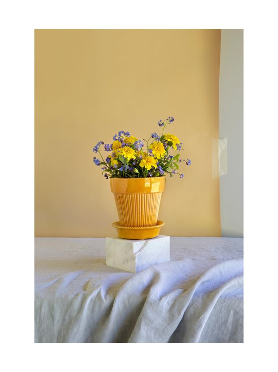 Bergs Potter - Simona- ruukku ja aluslautanen 12 cm - AMBER YELLOW AMBER YELLOW | Stockmann - photo 2
