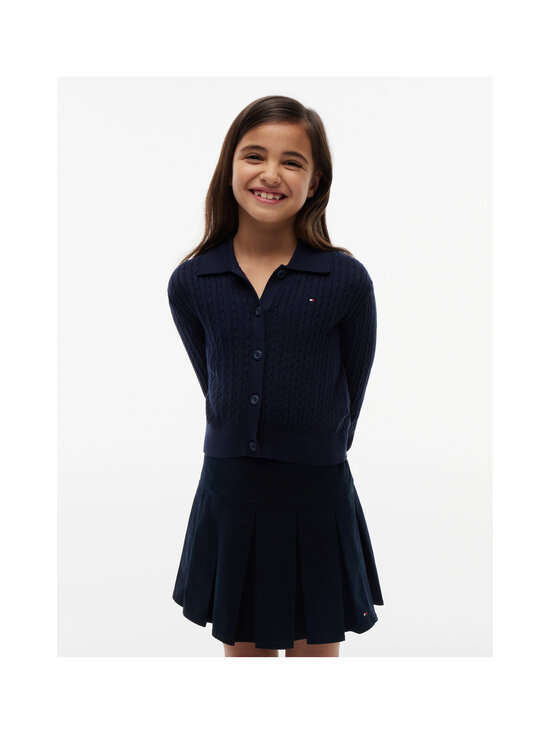 Tommy Hilfiger - Polo Collar Rib -neuletakki - C1G DARK NIGHT NAVY | Stockmann - photo 2