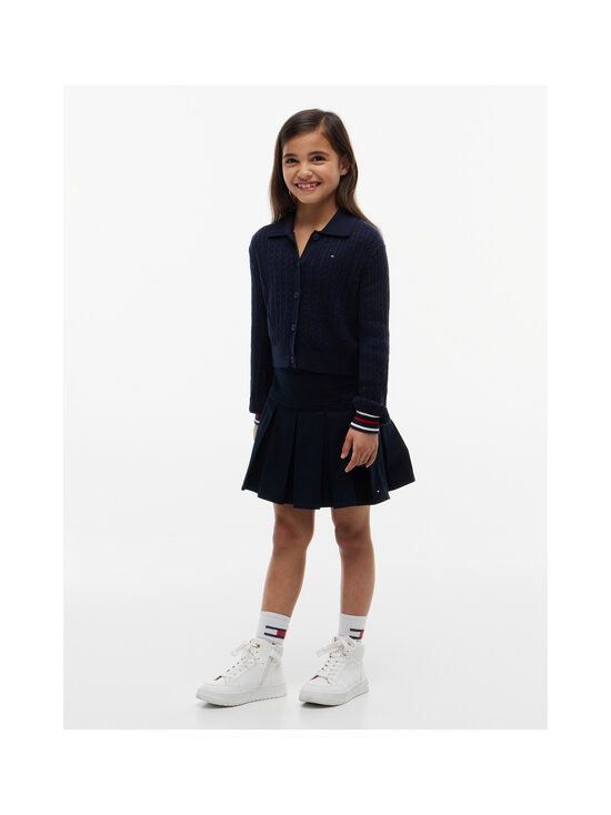 Tommy Hilfiger - Polo Collar Rib -neuletakki - C1G DARK NIGHT NAVY | Stockmann - photo 4