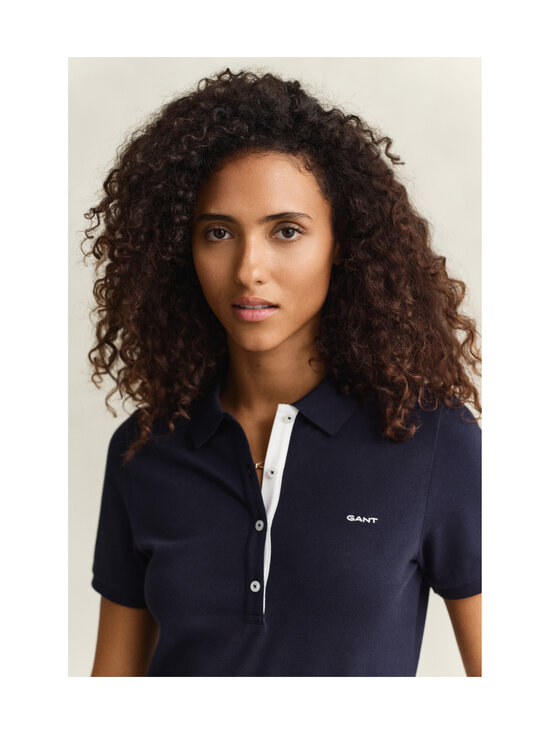 GANT - Poolosärk Slim Contrast Color - 433 EVENING BLUE | Stockmann - photo 4