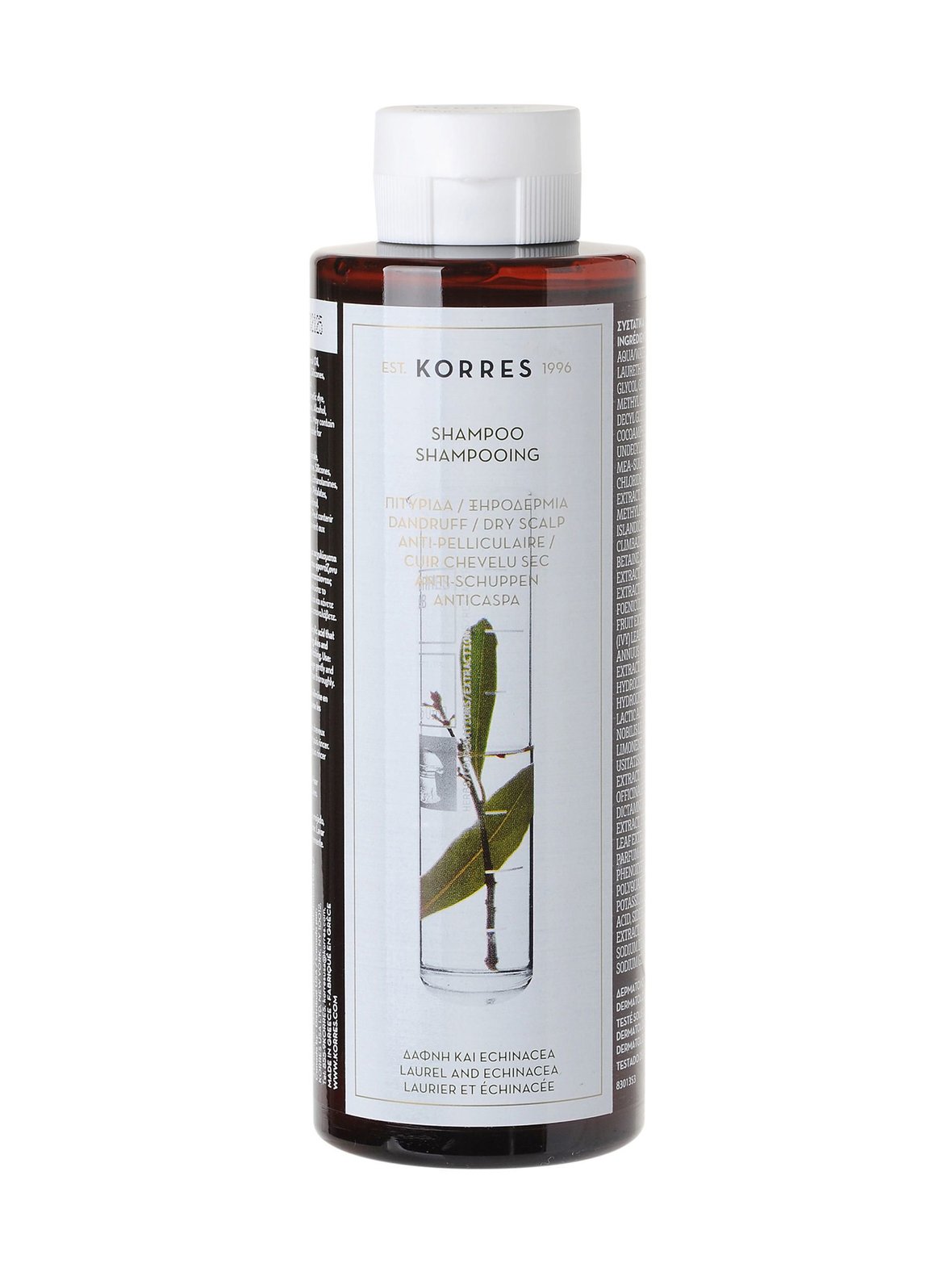 Laurel & Echinacea -tasapainottava shampoo hiuspohjalle 250 ml