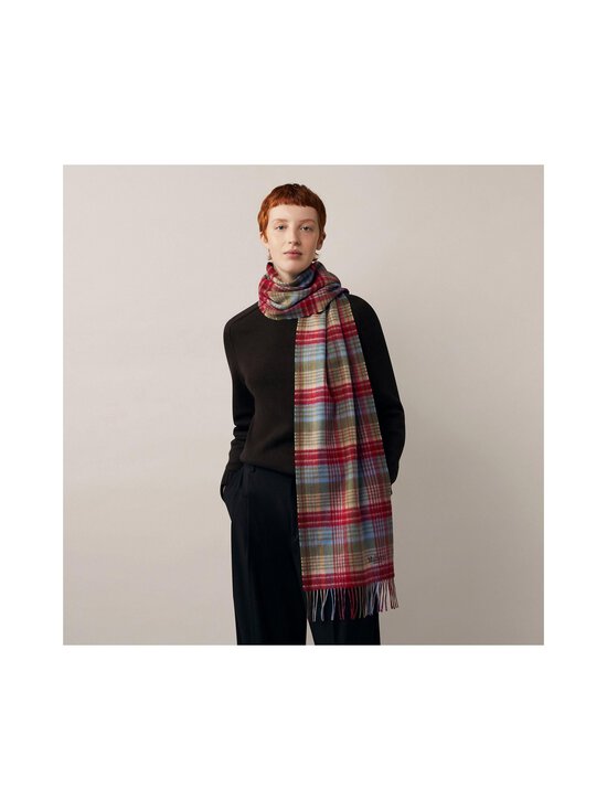 Mulberry - Heritage Check -merinohuivi - Q735 MOSS-SKY BLUE | Stockmann - photo 3