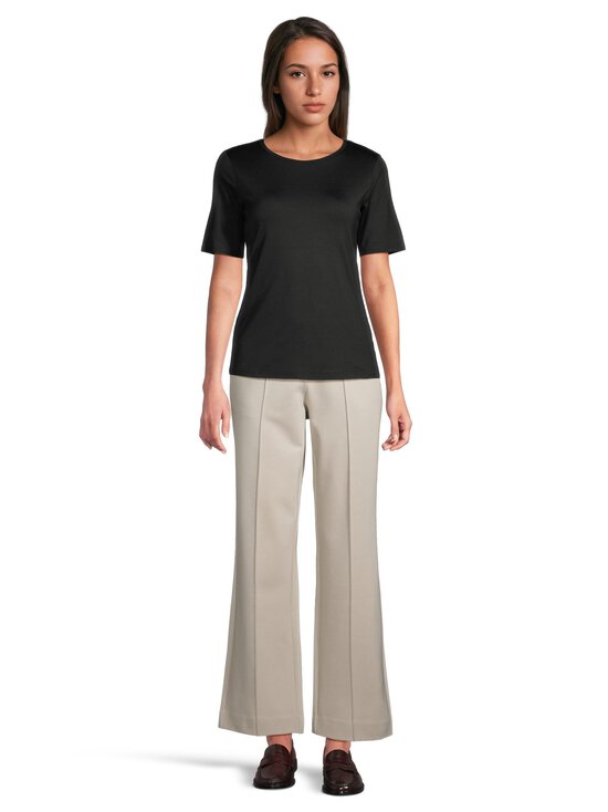 ESSENTIALS by Stockmann - Jade O-neck T-krekls - BLACK | Stockmann - photo 2