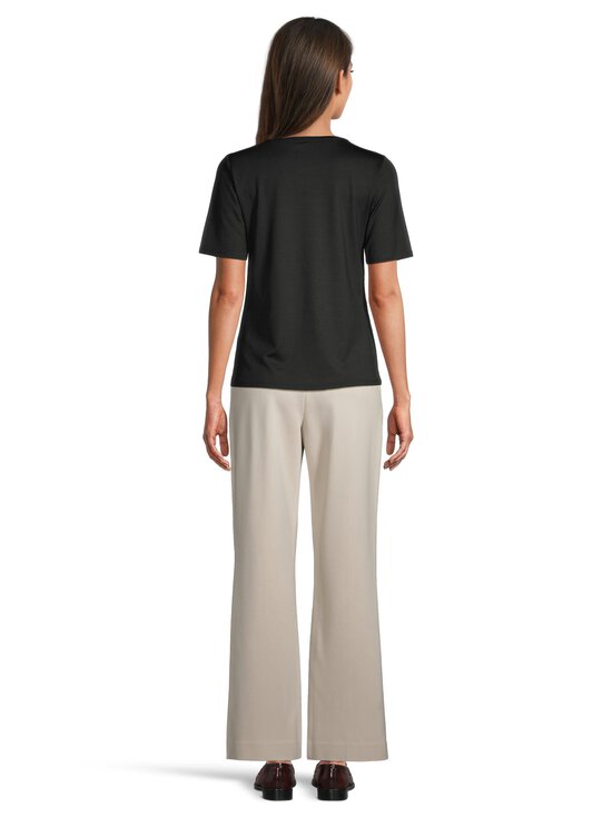 ESSENTIALS by Stockmann - Jade O-neck T-krekls - BLACK | Stockmann - photo 3