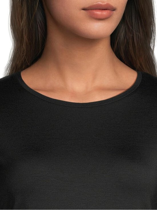 ESSENTIALS by Stockmann - Jade O-neck T-krekls - BLACK | Stockmann - photo 4