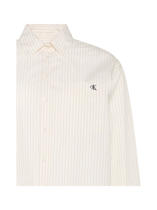 Calvin Klein Jeans - Yarndye Relaxed -puuvillapopliininen paitapusero - F7J CALICO THREE COLOR REFINED STRIPE | Stockmann - photo 3