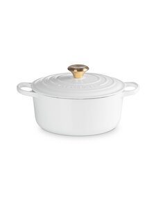 Le Creuset - Malmpott Signature Round 24 cm - WHITE Le Creuset - Malmpott Signature Round 24 cm - WHITE | Stockmann