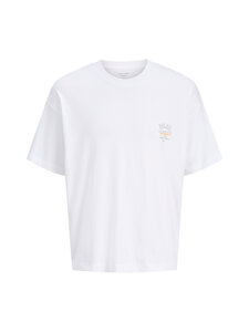 Jack & Jones - JorMenton Collage Crew Neck t-paita - BRIGHT WHITE | Stockmann
