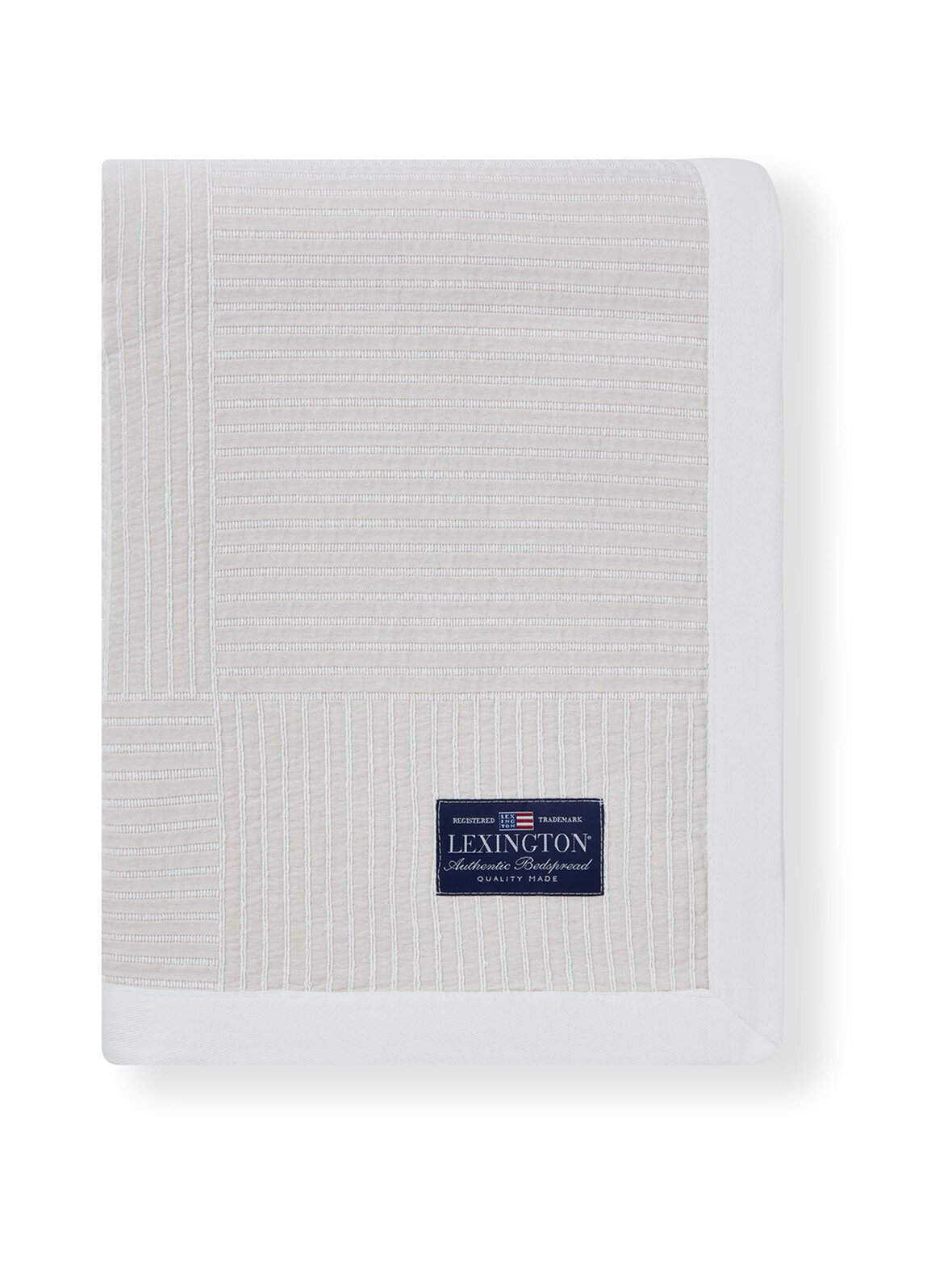 Stripe checked jacquard -päiväpeite