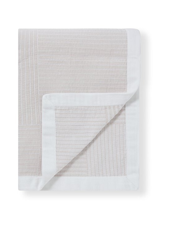 Lexington - Stripe Checked Jacquard -päiväpeite - 2600 BEIGE/WHITE | Stockmann - photo 2