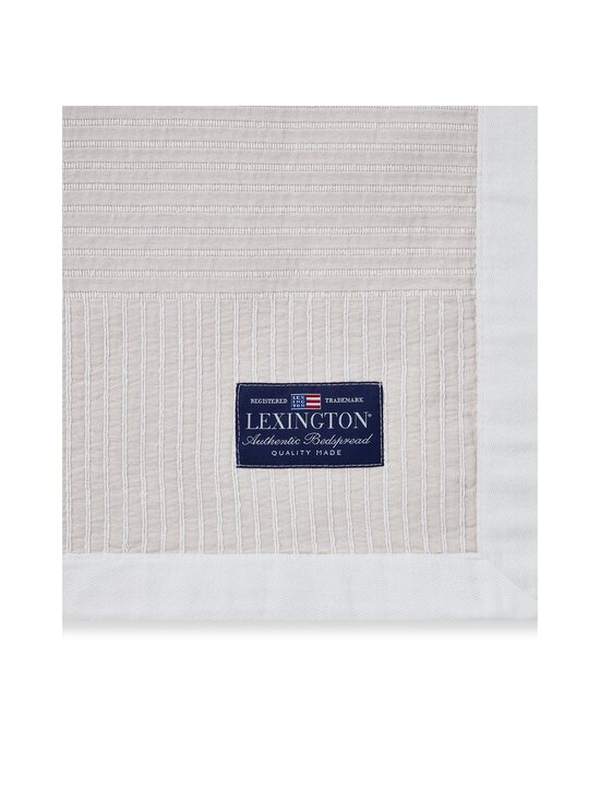 Lexington - Stripe Checked Jacquard -päiväpeite - 2600 BEIGE/WHITE | Stockmann - photo 3