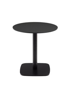 Kave Home - Dina-ruokapöytä musta / musta ⌀ 68 cm - BLACK | Stockmann