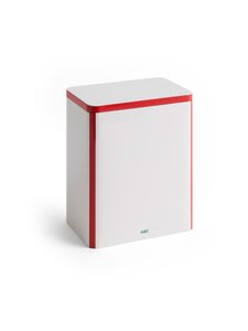 HAY - Tin Large Off White And Red -peltirasia 17 x 11.1 x 20 cm - OFF-WHITE AND RED HAY - Tin Large Off White And Red -peltirasia 17 x 11.1 x 20 cm - OFF-WHITE AND RED | Stockmann