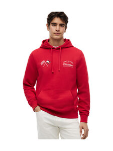 Tommy Hilfiger - TH x CF1 Varsity Graphic džemperis ar kapuci - XLG RED | Stockmann