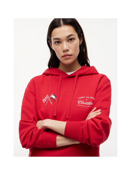 Tommy Hilfiger - TH x CF1 Varsity Graphic džemperis ar kapuci - XLG RED | Stockmann - photo 4