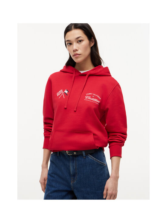 Tommy Hilfiger - TH x CF1 Varsity Graphic džemperis ar kapuci - XLG RED | Stockmann - photo 5