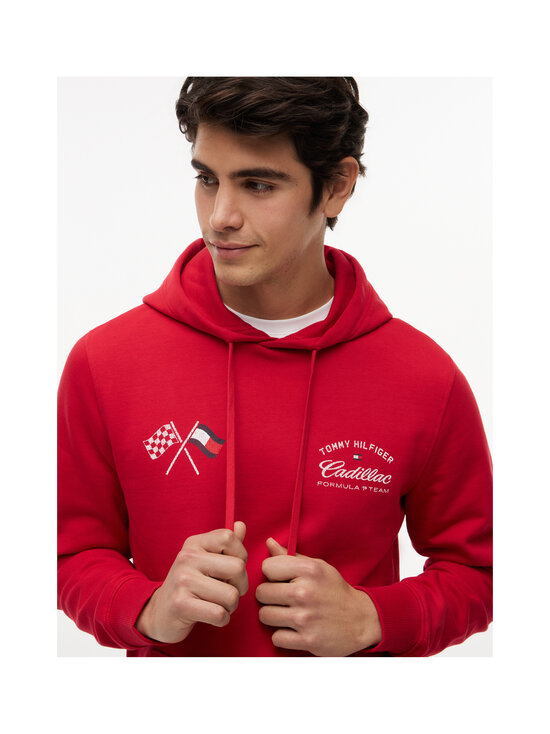 Tommy Hilfiger - TH x CF1 Varsity Graphic džemperis ar kapuci - XLG RED | Stockmann - photo 6