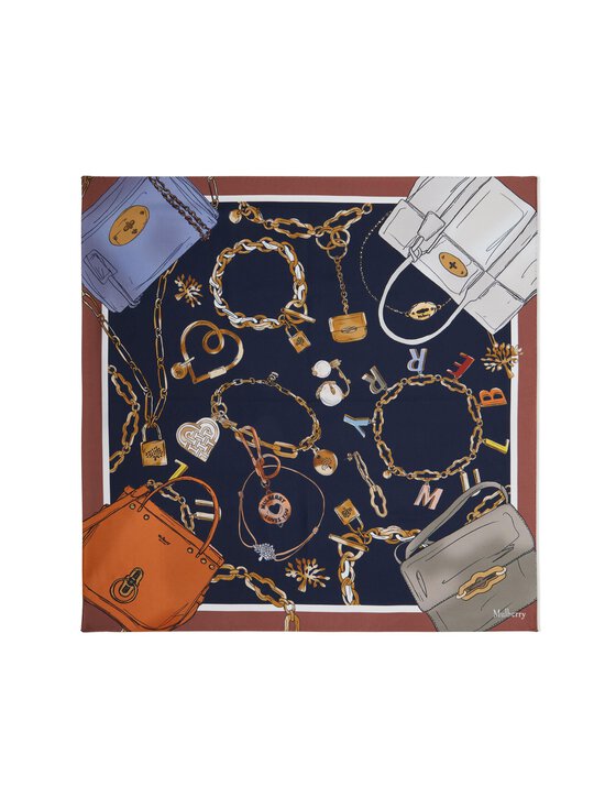 Mulberry - Siidsall Jewels & Charm Square, 70 cm - U913 NIGHT SKY-TEAK - photo 1 Mulberry - Siidsall Jewels & Charm Square, 70 cm - U913 NIGHT SKY-TEAK | Stockmann - photo 1