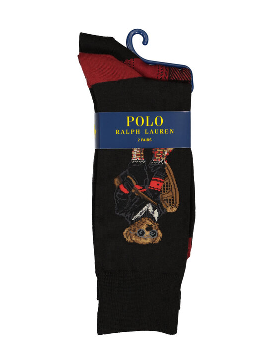 Polo Ralph Lauren - Holiday Bear Crew zeķes 2-pāri - BLACK / RED | Stockmann - photo 3
