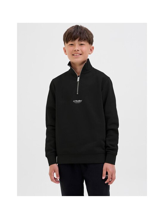 JACK & JONES junior - JjeSoho Quarter Zip krekls - BLACK - photo 2 JACK & JONES junior - JjeSoho Quarter Zip krekls - BLACK | Stockmann - photo 2