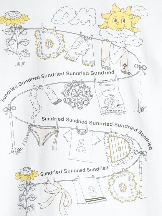 Damson Madder - Sundried Washing Line t-paita - OFF WHITE | Stockmann - photo 7