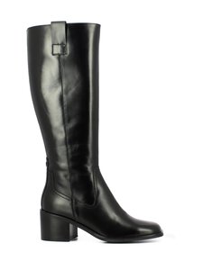 Wonders - Block Heel Round Toe Zipper -nahkasaappaat - OREGONLUX NEGRO | Stockmann
