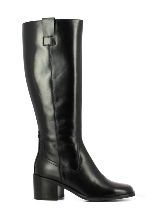 Wonders - Block Heel Round Toe Zipper -nahkasaappaat - OREGONLUX NEGRO | Stockmann - photo 1