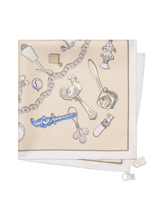 Tory Burch - Rattles zīda lakats - 250 RATTLES NECKERCHIEF NEUTRAL | Stockmann - photo 2