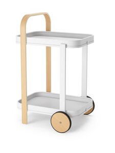 Umbra - Bellwood -tarjoiluvaunu - WHITE/NATURAL | Stockmann