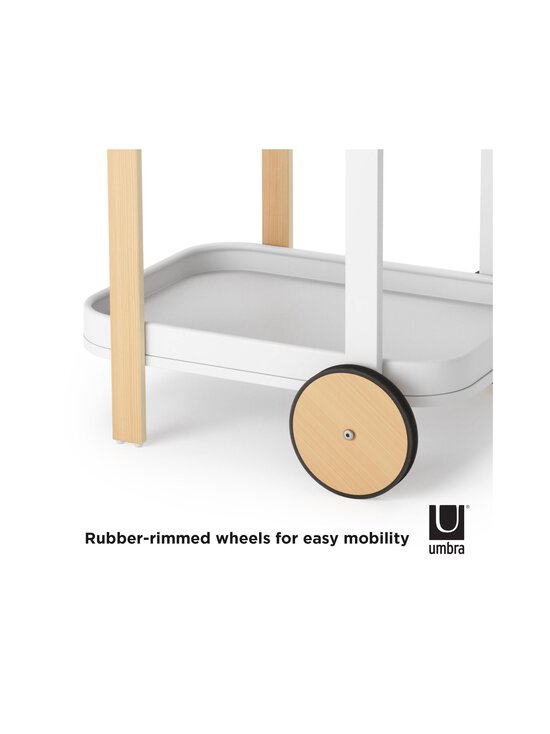 Umbra - Bellwood -tarjoiluvaunu - WHITE/NATURAL | Stockmann - photo 5
