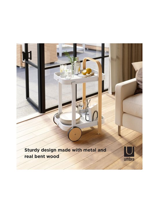 Umbra - Bellwood -tarjoiluvaunu - WHITE/NATURAL | Stockmann - photo 6