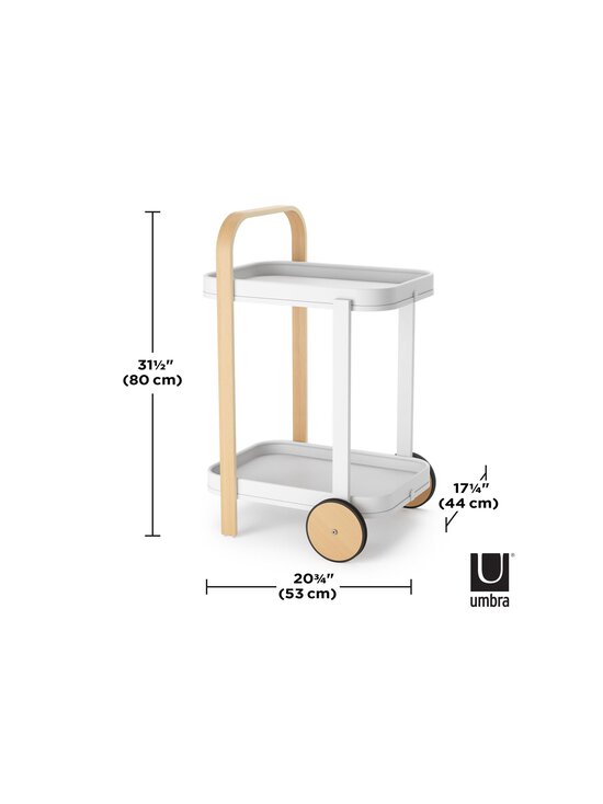Umbra - Bellwood -tarjoiluvaunu - WHITE/NATURAL | Stockmann - photo 9