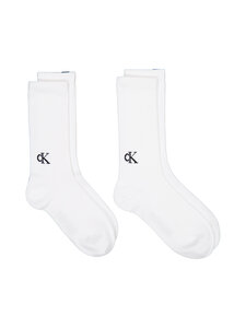 Calvin Klein - Logo Tab -sukat 2-pack - 002 WHITE | Stockmann