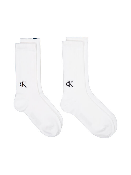 Calvin Klein - Logo Tab -sukat 2-pack - 002 WHITE | Stockmann - photo 1