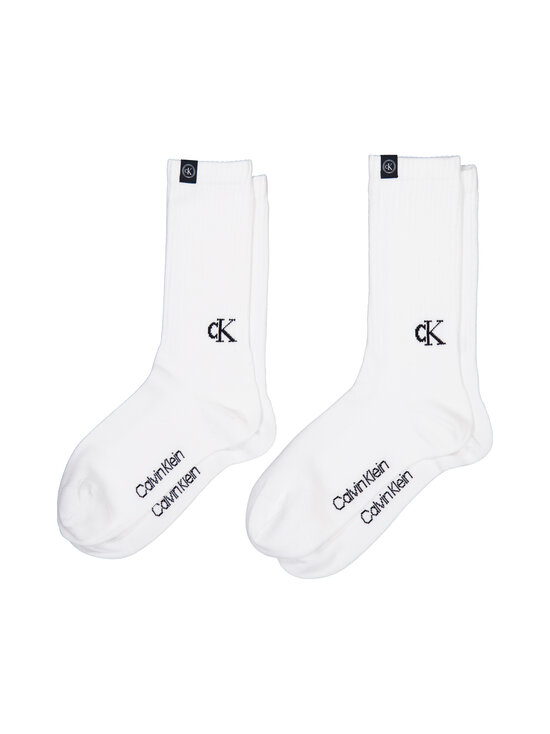 Calvin Klein - Logo Tab -sukat 2-pack - 002 WHITE | Stockmann - photo 2