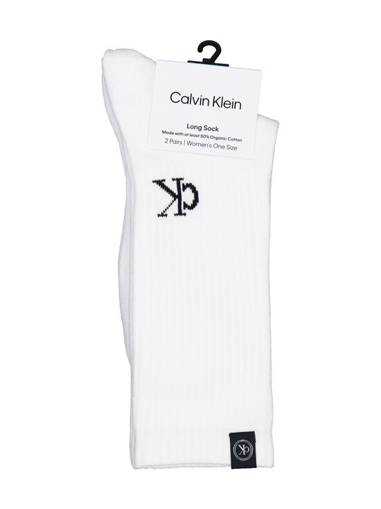 Calvin Klein - Logo Tab -sukat 2-pack - 002 WHITE | Stockmann - photo 3