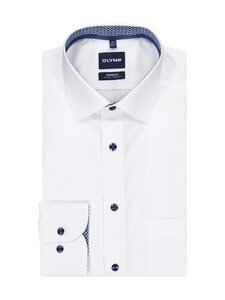 Olymp - Modern Fit Solid Contrast -kauluspaita - 15 BLAU | Stockmann