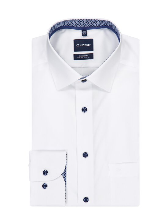 Olymp - Modern Fit Solid Contrast -kauluspaita - 15 BLAU | Stockmann - photo 1