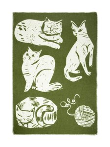 Lapuan Kankurit - Kissanpäivät-villahuopa 90 x 130 cm - 4 OLIVE-WHITE Lapuan Kankurit - Kissanpäivät-villahuopa 90 x 130 cm - 4 OLIVE-WHITE | Stockmann